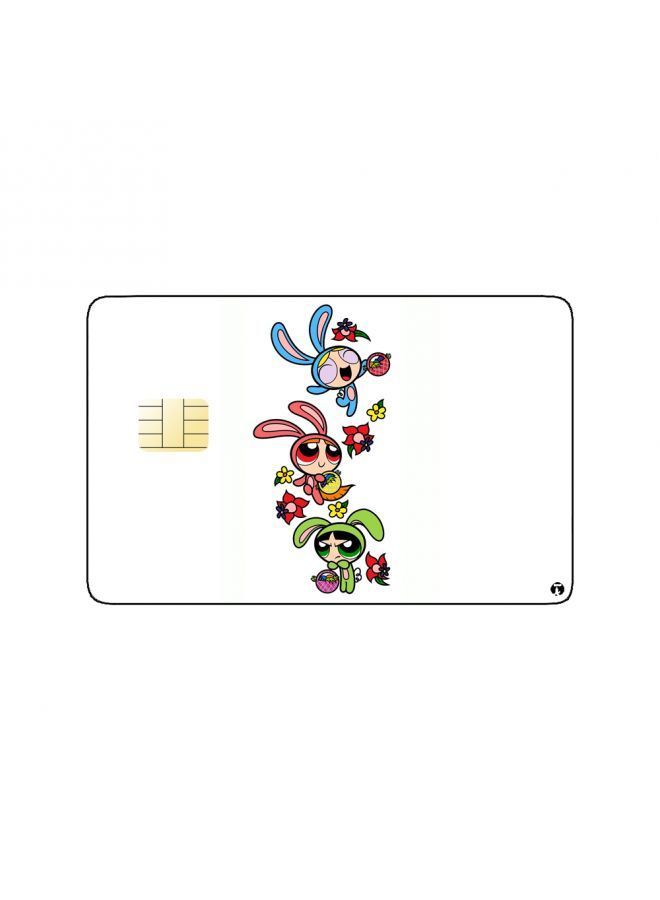 RKN PRINTED BANK CARD STICKER Animation The Powerpuff Girls By Cartoon Network - Image 1