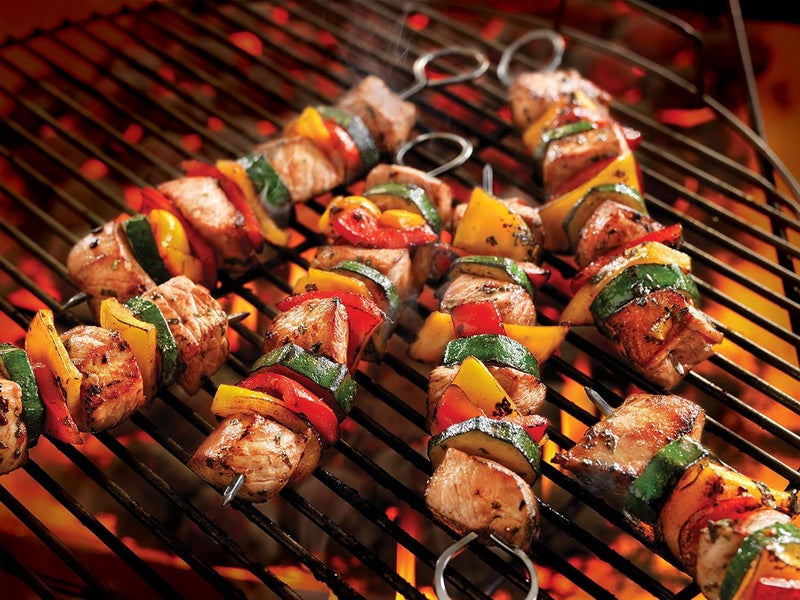 HONSHEN 12 Inch Long Metal BBQ Kabob, Stainless Steel Skewers Shish Kebab Skewers 30 Pack (12Inch BBQ Skewers-30p) - Image 5