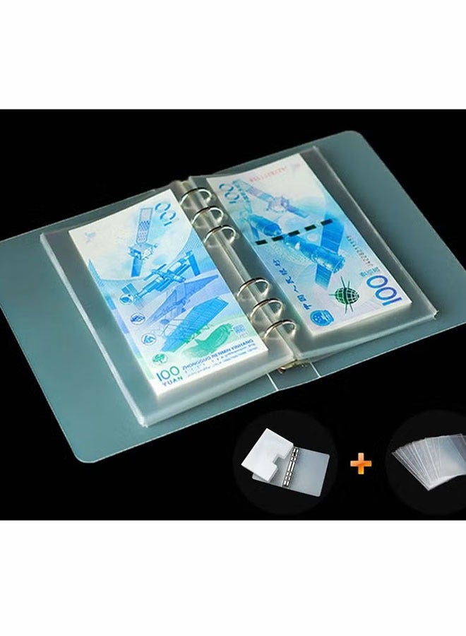 Dollar Bill Holder for Collectors Paper Money Currency Sleeves Collection Album, Cash Holders Book Banknote Collection, Clear - Image 4
