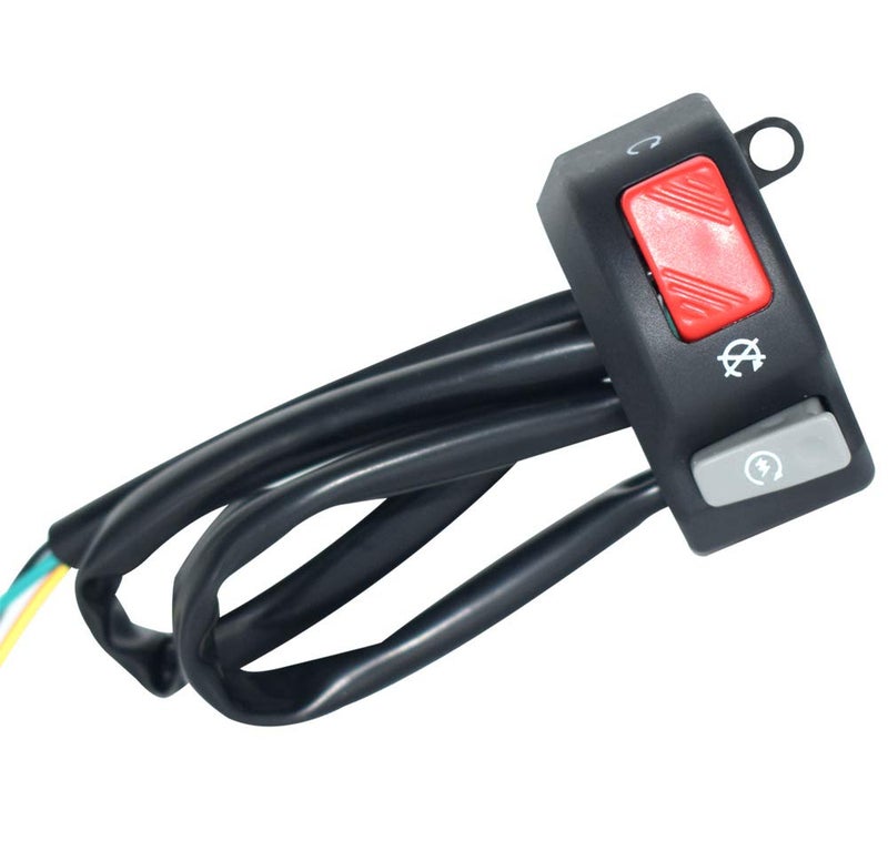 Feiteplus 12V Right Motorcycle Switches 7/8" 22mm Handlebar Mount Headlight Fog Light Horn ON Off Start Kill Switch - Image 2