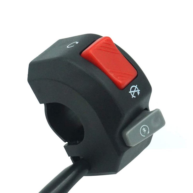 Feiteplus 12V Right Motorcycle Switches 7/8" 22mm Handlebar Mount Headlight Fog Light Horn ON Off Start Kill Switch - Image 1