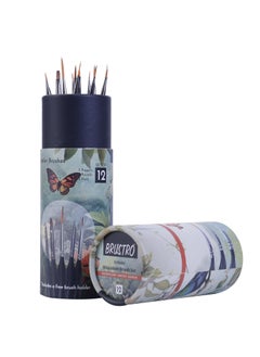 BRUSTRO BRUSTRO Artists’ Miniature Precision Brushes - Set of 12 | Synthetic Bristles, Detail Fine Tip | Ideal for Watercolour, Acrylic, Gouache & Oil Colors, Art Painting Tools, Paint Brush Set.  - Image 2