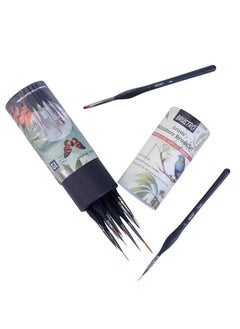 BRUSTRO BRUSTRO Artists’ Miniature Precision Brushes - Set of 12 | Synthetic Bristles, Detail Fine Tip | Ideal for Watercolour, Acrylic, Gouache & Oil Colors, Art Painting Tools, Paint Brush Set.  - Image 3