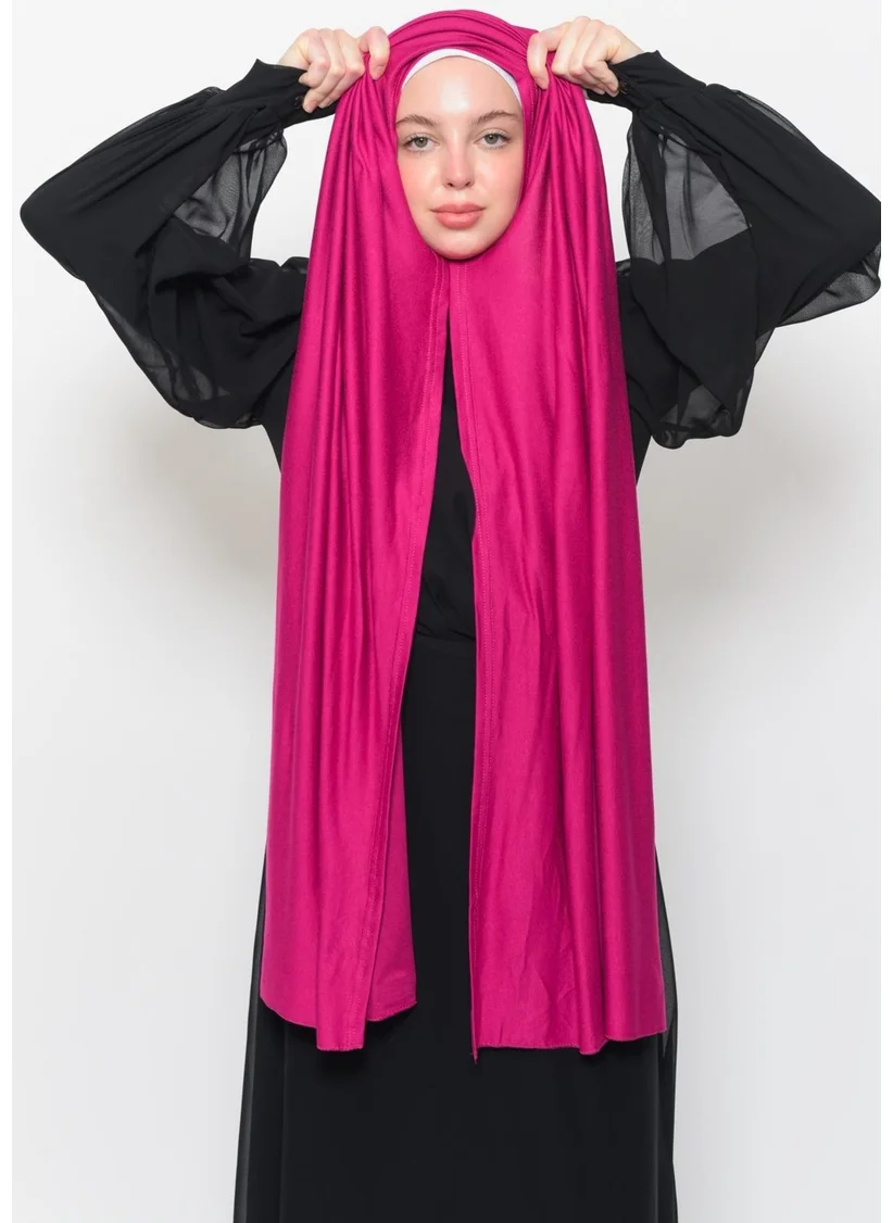 Altobeh Ready Practical Interlocking Luxury Organic Plain Combed Cotton Shawl Aligned-Fuchsia