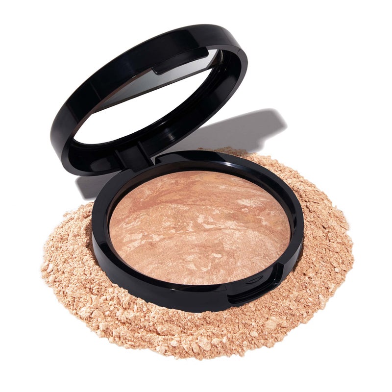 LAURA GELLER NEW YORK Award-Winning Baked Balance-n-Brighten Color Correcting Powder Foundation - Light - Buildable Light to Medium Coverage - Demi-Matte Natural Finish - Image 1