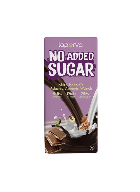 No Added Sugar with Milk Chocolate Bar 85gm