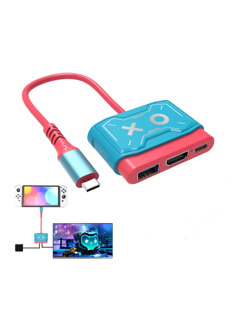 Barakah Switch Dock for Nintendo Switch, Portable TV Dock Charging Docking Station Replacement, Switch HDMI Adapter USB 3.0, Nintendo Switch Accessories - Image 1