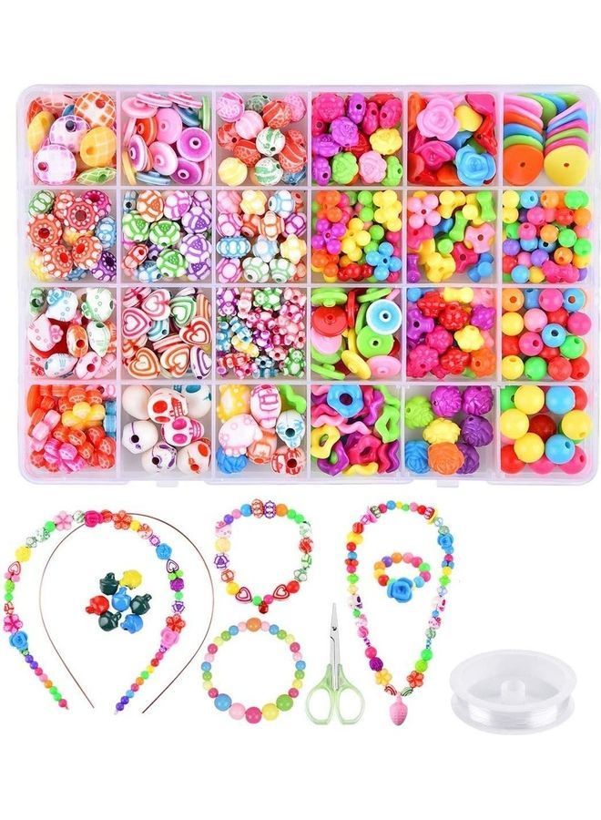 NIBEMINENT Acrylic Crafting Bead Kit Box With Accessories - Image 1