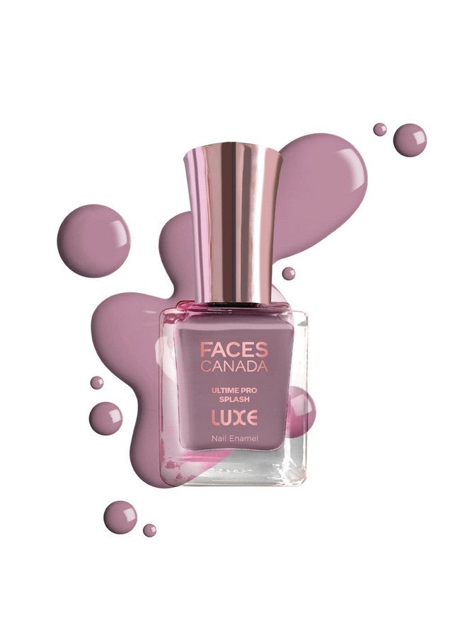 فاسيسكانادا طلاء أظافر FACESCANADA Ultime Pro Splash Luxe - Heliotrope (L13)، 12 مل | لمسة نهائية لامعة | سريع الجفاف | يدوم طويلاً | لمعان شديد | مقاوم للتشقق | لمسة نهائية متساوية | نباتي | غير سام | خالٍ من الإيثانول  - Image 1
