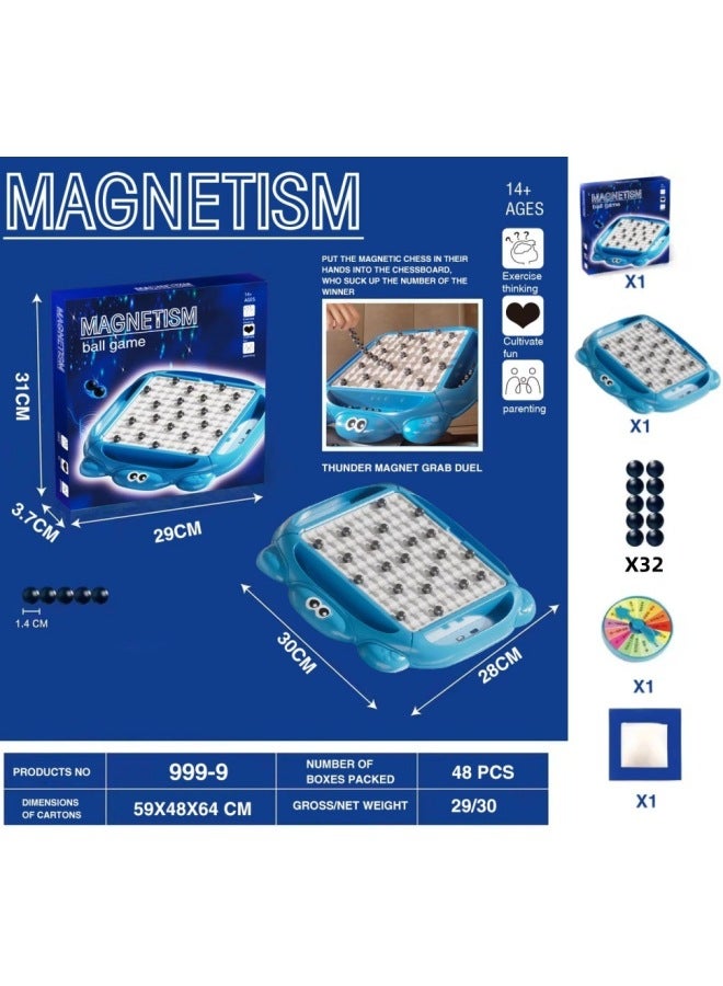 Children's Magnetic Induction Chess Casual Puzzle Magnet Battle Desktop Game Suit Magnet Parent-child Interactive Toy