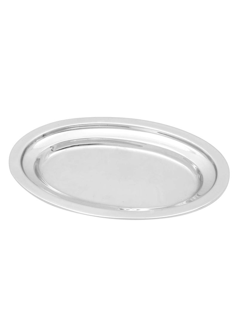 Stainless Steel Oval Tray Serving Tray 46cm