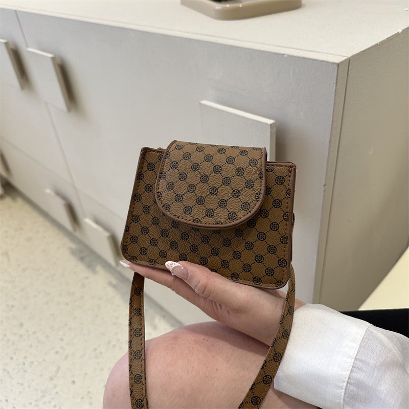 Retro Handbag Bag For Women 2023 New Textured Fashion Shoulder Bag Casual Printed Crossbody Small Square Bag - Image 2