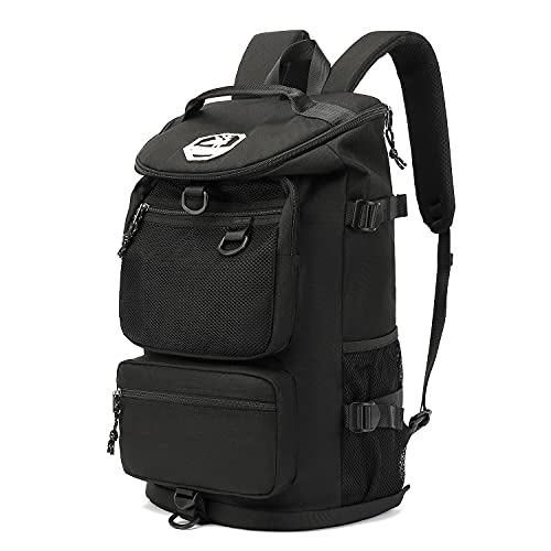 Kalesi Gym Duffle Bag Backpack 4-Way Waterproof with Shoes Compartment for travel Sport Hiking laptop (Black) - Image 1