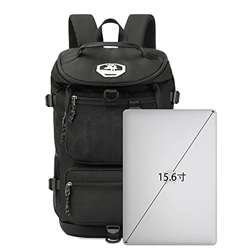Kalesi Gym Duffle Bag Backpack 4-Way Waterproof with Shoes Compartment for travel Sport Hiking laptop (Black) - Image 3