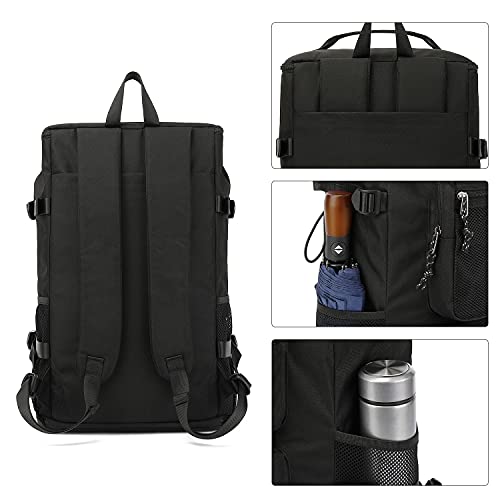 Kalesi Gym Duffle Bag Backpack 4-Way Waterproof with Shoes Compartment for travel Sport Hiking laptop (Black) - Image 4