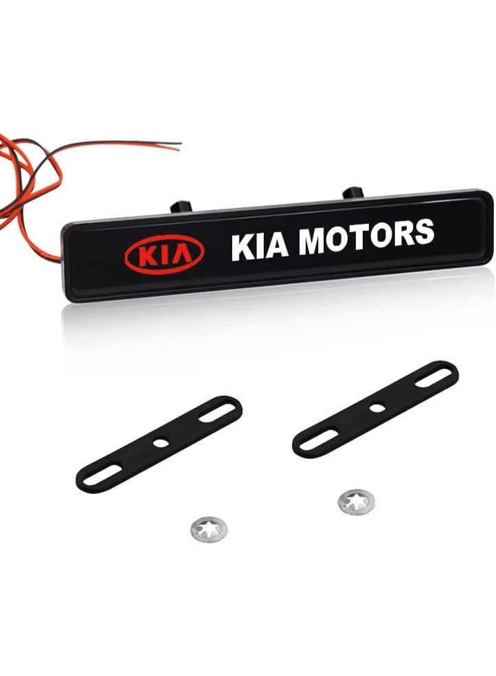 Vierex Car Front Hood Grille LED Light Emblem for Kia Compatible with All Kia Models (Rio, Ceed, Sportage, Cerato, Soul, Sorento, K2, K5, Carnival) | Car Styling Decorative Logo Light | Waterproof - Image 1