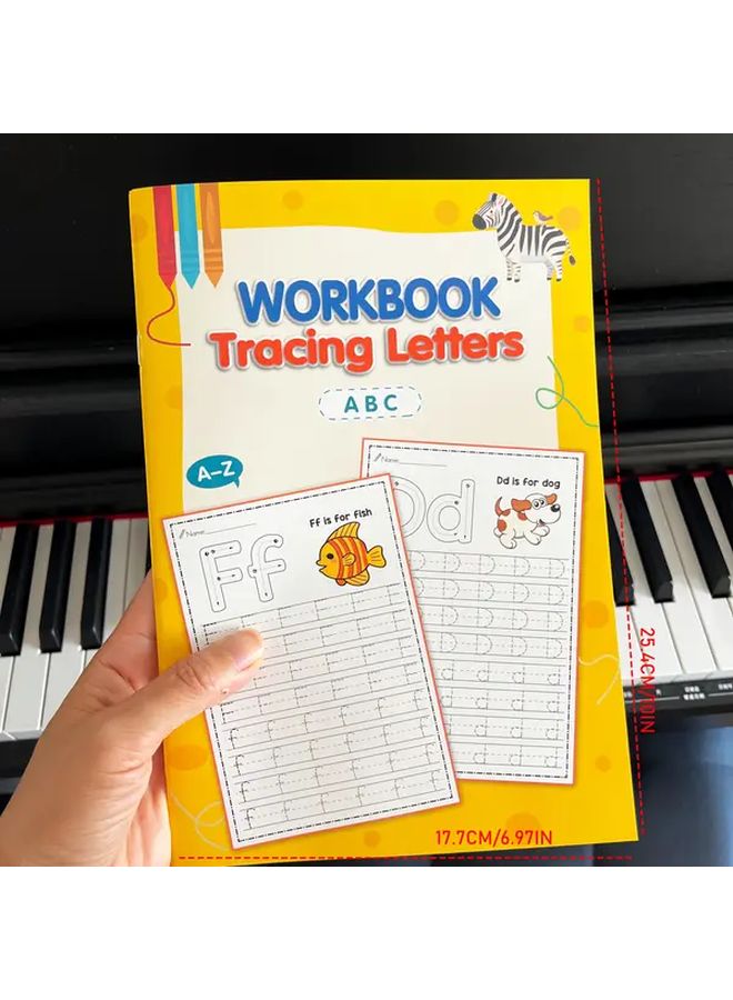 Preschool Alphabet Tracing Workbook Pen Control Practice Letter Tracing Book Learning Activities - Image 3
