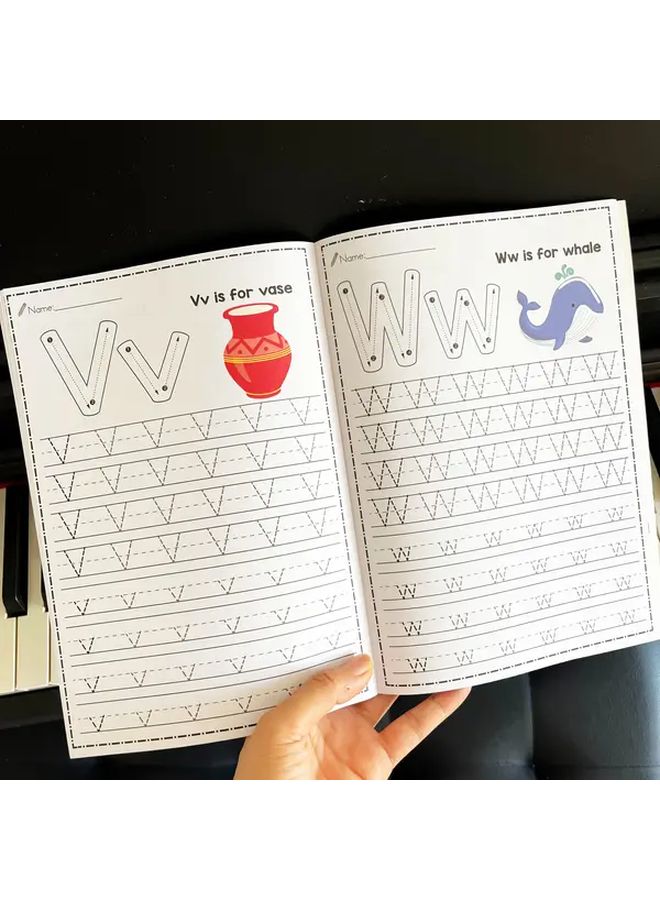Preschool Alphabet Tracing Workbook Pen Control Practice Letter Tracing Book Learning Activities - Image 5