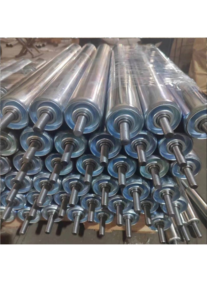 Conveyor Belt Idler Unpowered Roller Stainless Steel Sprocket Roller Galvanized Roller Unpowered Roller-Specifications:60*400*440  - Image 3