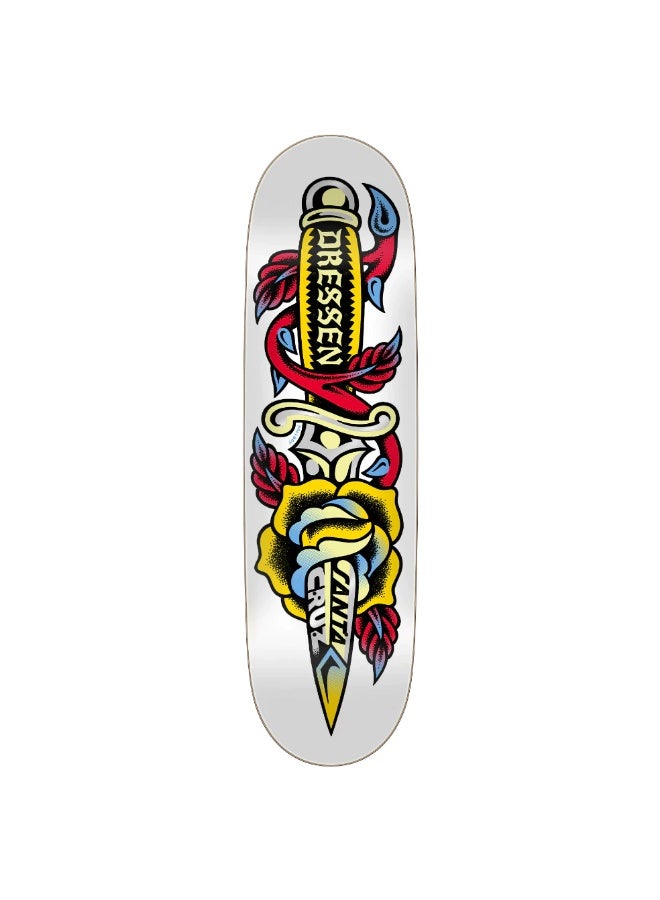 Santa Cruz Dressen Rose Dagger Pro 8.7" x 31.825" Skateboard Deck - Image 1