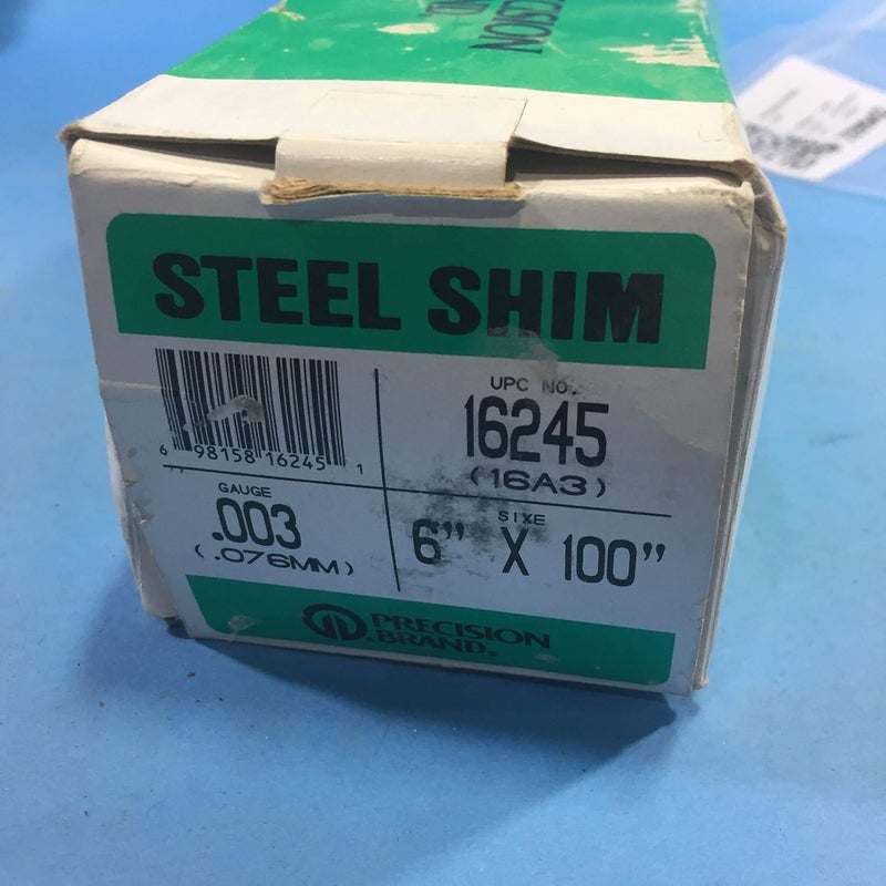 Precision Brand Shim Stock, Roll, Cold Low Steel, 0.0030 in - Image 2