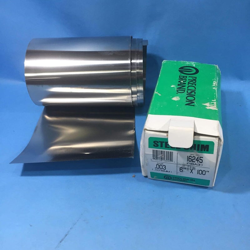 Precision Brand Shim Stock, Roll, Cold Low Steel, 0.0030 in - Image 1