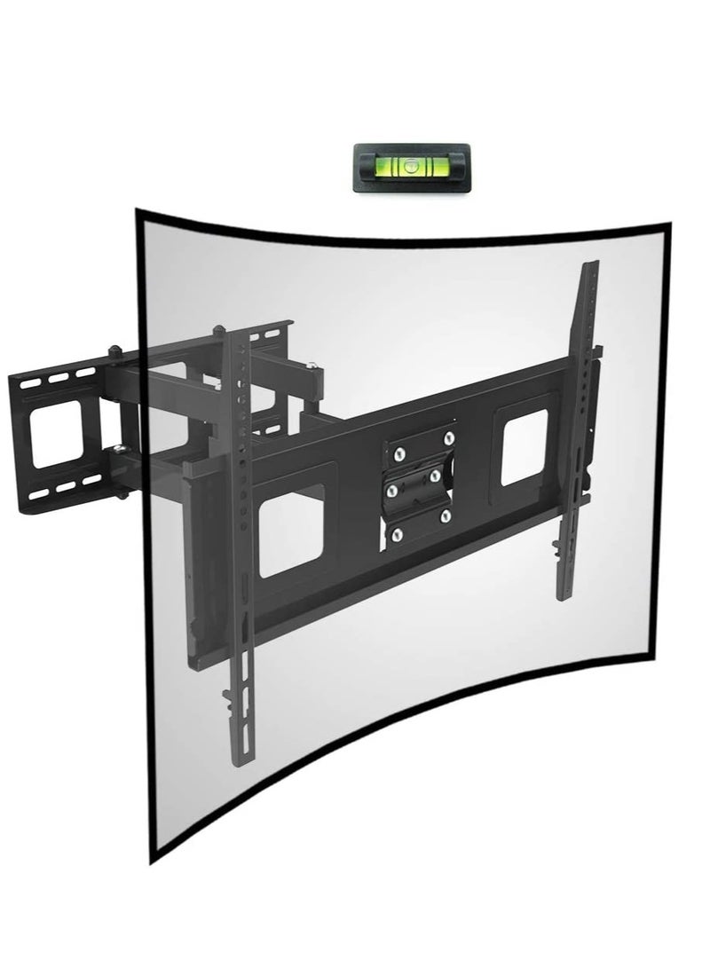 Curved Flat TV Wall Mount TV Bracket for 32-65 inch up to 132lbs VESA 600x400mm with Swivel Articulating Dual Arms, Full Motion TV Wall Mount - Image 1