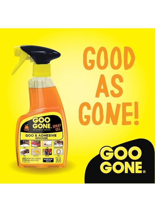 Goo Gone Adhesive Remover Original Spray Gel - Removes Chewing Gum, Grease, Tar, Stickers, Labels, Tape Residue, Oil, Blood, Lipstick, Mascara, Shoe Polish, Crayon - 12 Ounce  - Image 5