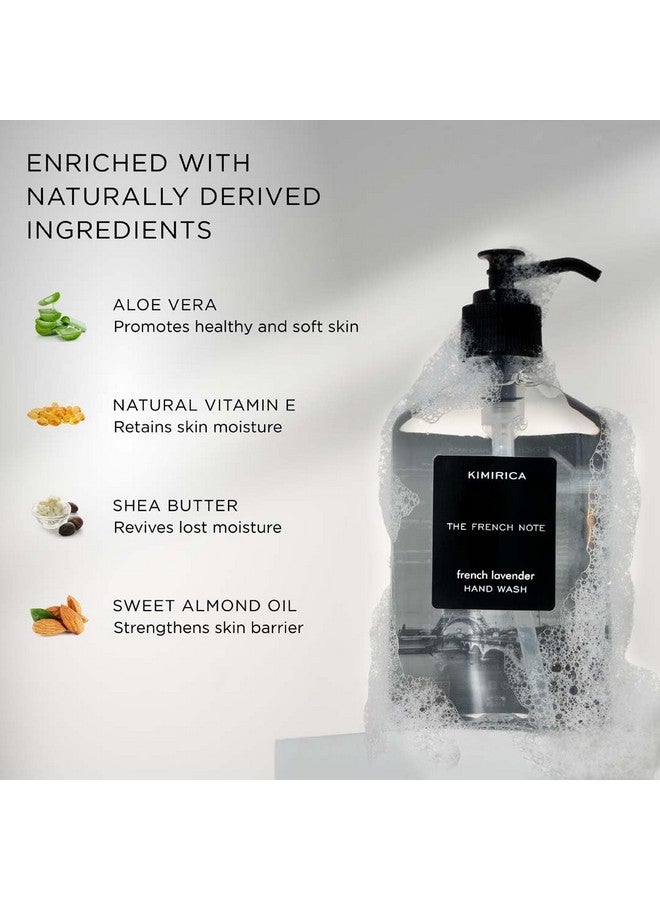 Kimirica French Note Handwash Lavender Luxury | Goodness of Aloevera & Olive oil 100% Vegan & Paraben Free| Handwash For Deep clean liquid Handwash (270 ml) - Image 5