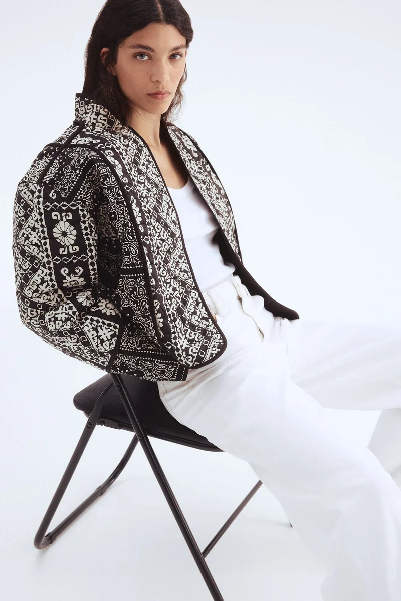 H&M Quilted cotton jacket