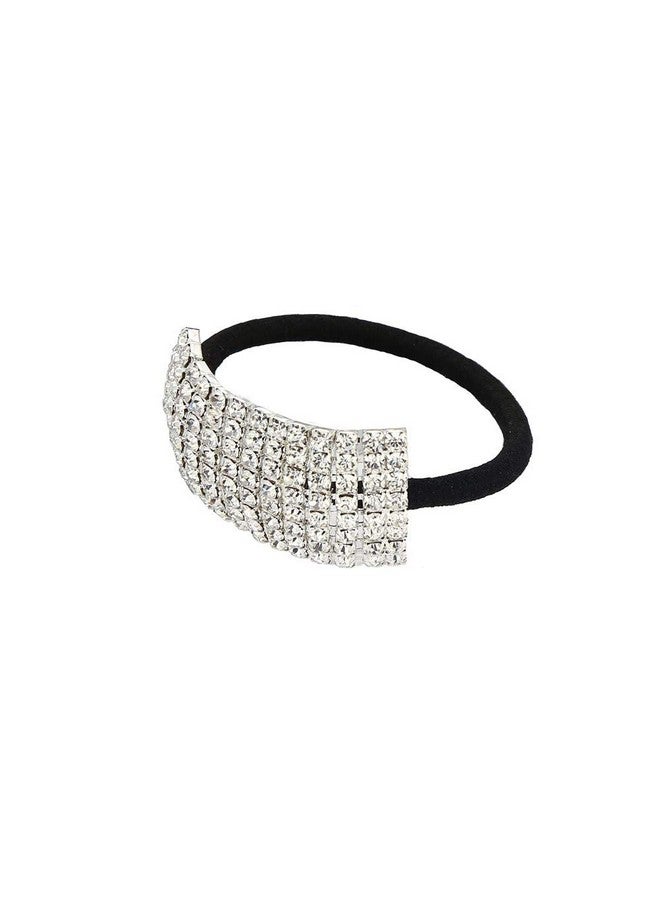 5 قطع المرأة العصابات الشعر الأزياء كريستال حجر الراين العلاقات الشعر Hairties Scrunchies إكسسوارات الشعر ذيل حصان حامل - Image 5
