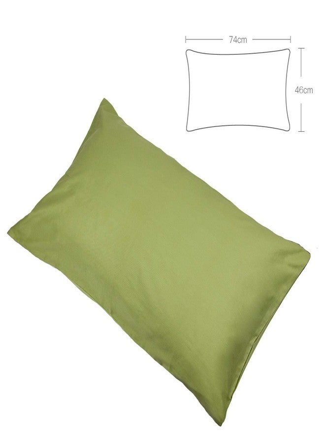 mookaitedecor 100% Cotton Pillowcase Set of 2, Solid Color Pillow Case Covers with Envelope Closure, Rectangular Cushion Case for Couch & Chair & Bed, 18 x 29 Inch, Olive Green - Image 3