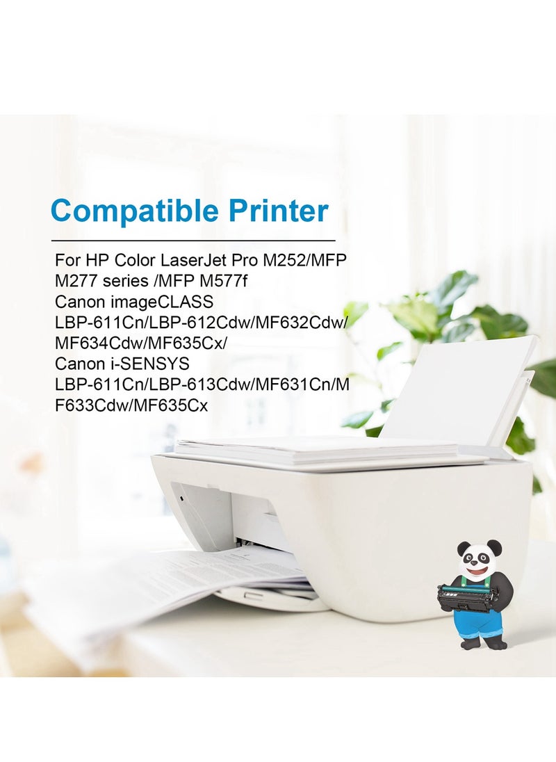 Asta - ASTA 201A CF403A Universal CRG 045 M Toner Cartridge Compatible For HP Canon LaserJet Pro M252 MFP M277DW M277 MF632Cdw MF635Cx MF633Cdw Printer CF F 403 201 A CRG-045 Magenta Laser Jet pr High Yield - Image 1