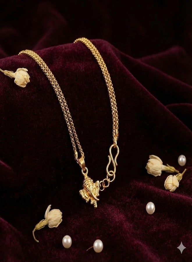 JFL Unisex Adult - Jewellery for Less Combo of One Gram Gold Plated Ganesha & Jhumki Rakhi Bracelet for Bhaiya Bhabhi,Valentine - Image 4