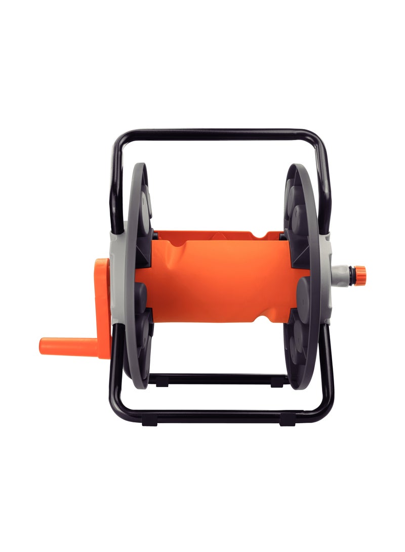 TRAMONTINA بكرة خرطوم مصنوعة من بولي بروبيلين ثقيل السُمك وسعة تخزين تصل إلى 55 متر خرطوم بقطر 1/2 بوصة - Image 2