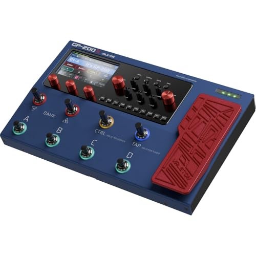Valeton Guitar Pedal Multi-Effects Processor Guitar Bass Amp Modeling IR Cabinets Simulation with FX Loop MIDI I/O Expression Pedal Stereo OTG USB Audio Interface GP-200X - Image 2