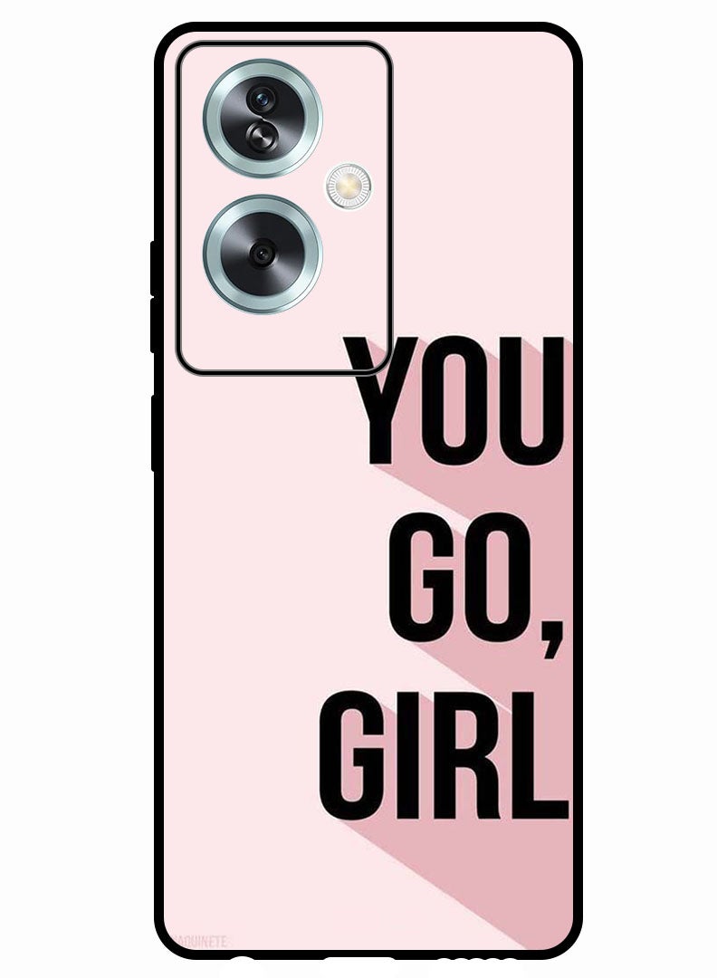 Theodor Protective Case Anti Scratch Shock Proof Bumper Cover For Oppo A79 5G You go girl - Image 1