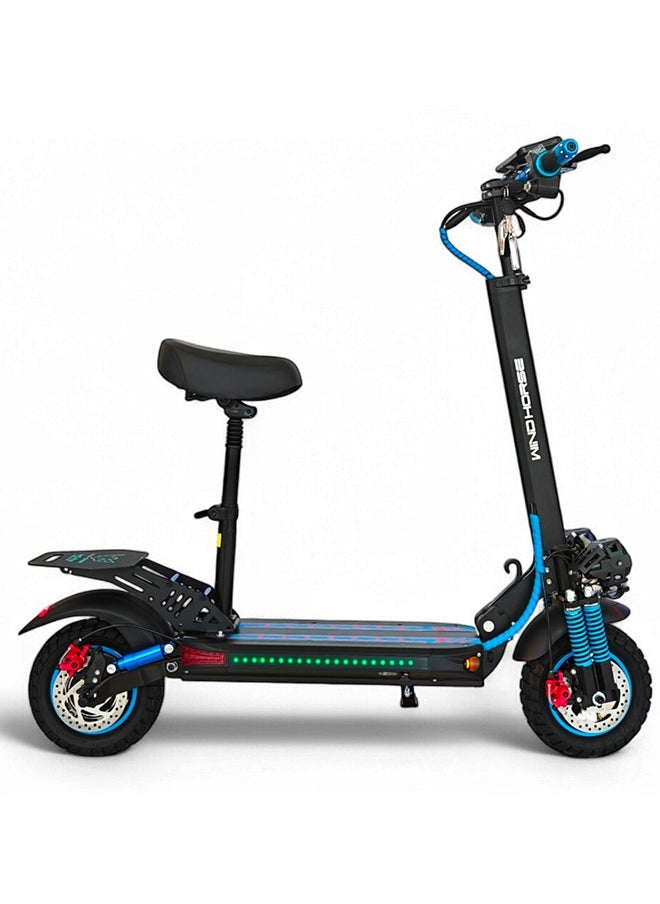 Wind Horse H5 Pro Electric Folding Scooter, 1200W Motor, 48V 18Ah Battery, 41KM Range, Dual Suspension and Remote Lock  - Image 2