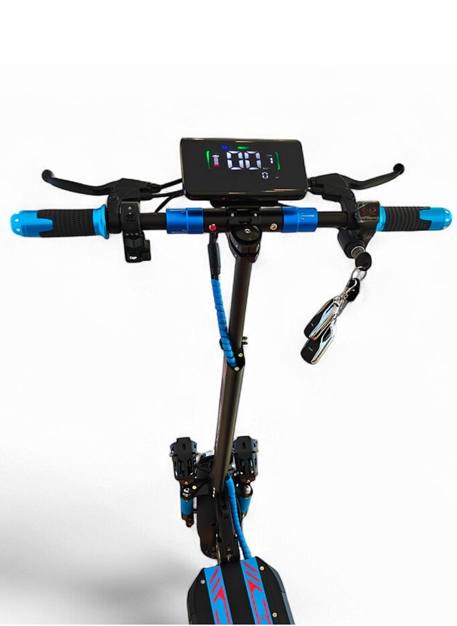 Wind Horse H5 Pro Electric Folding Scooter, 1200W Motor, 48V 18Ah Battery, 41KM Range, Dual Suspension and Remote Lock  - Image 4
