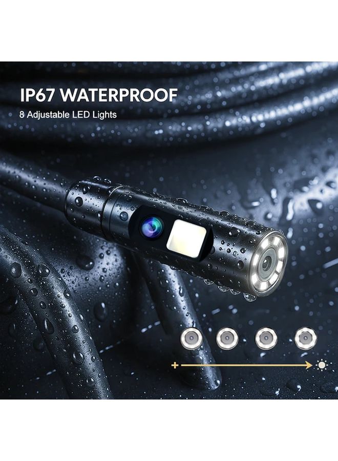 Orange Single Lens 8mm Industrial Endoscope 4 3 Inch IPS Display USB Battery Dual Use - Image 4