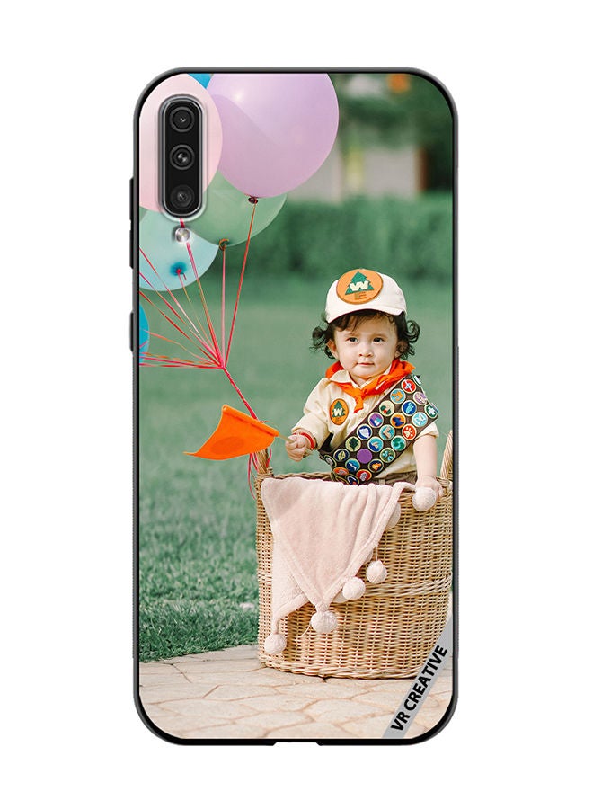 VR CREATIVE Protective Case Cover For Samsung Galaxy A50/A50s Boy In Basket Design Multicolour - Image 1