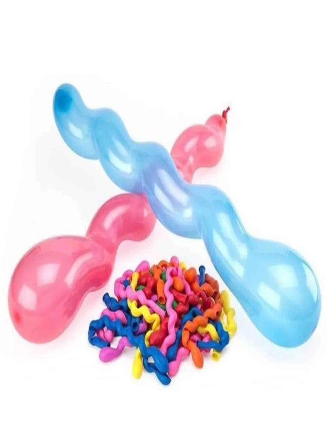 FULLFILLS Mixed Spiral Latex Balloons Wedding Kids Birthday Party Decoration (50 Pieces) - Image 2