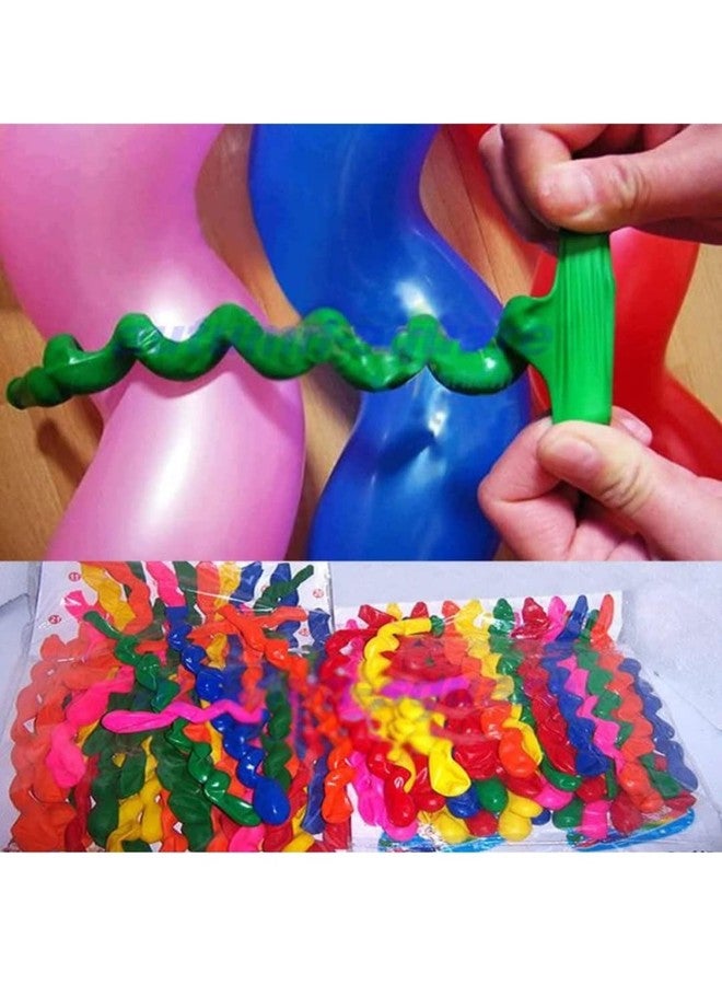 FULLFILLS Mixed Spiral Latex Balloons Wedding Kids Birthday Party Decoration (50 Pieces) - Image 3