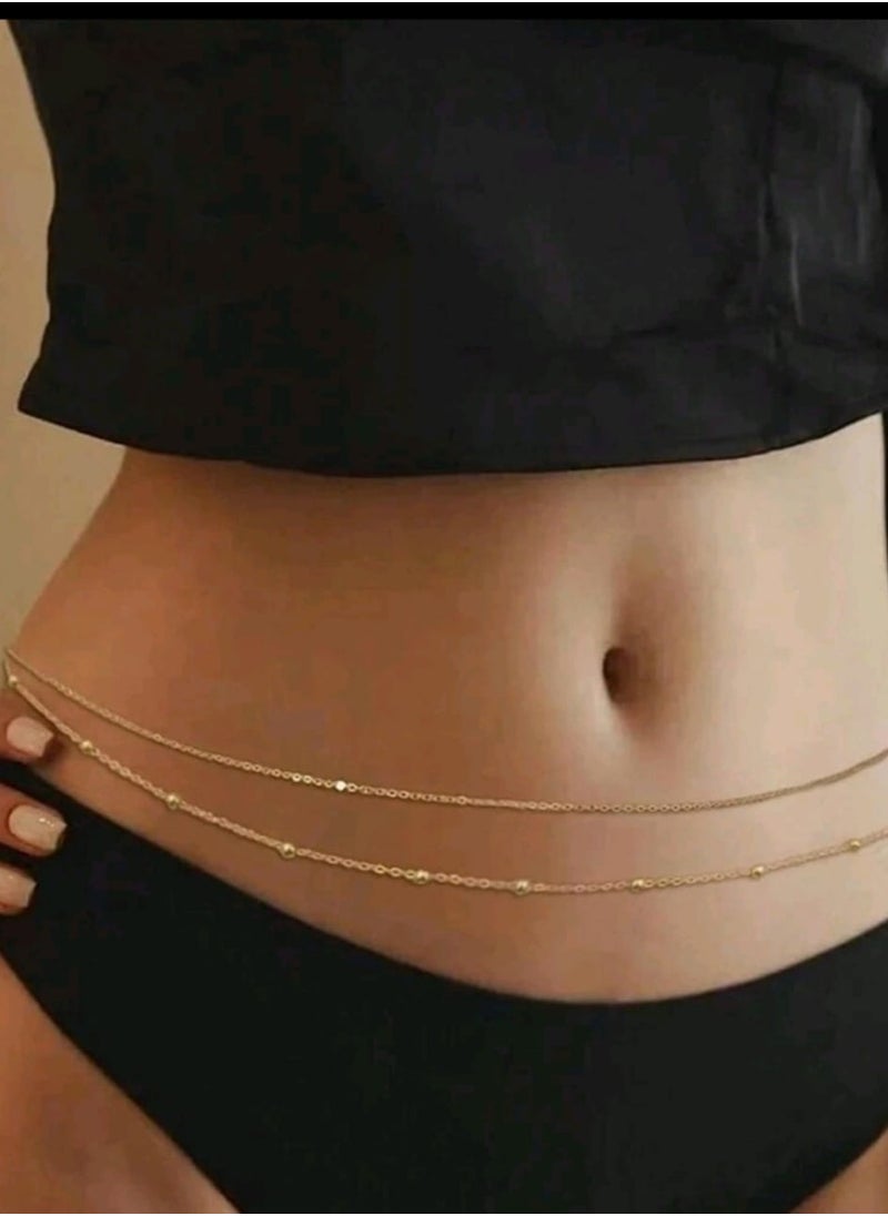 Vintage Minimalist Single Layer Thin Chain Waist Chain