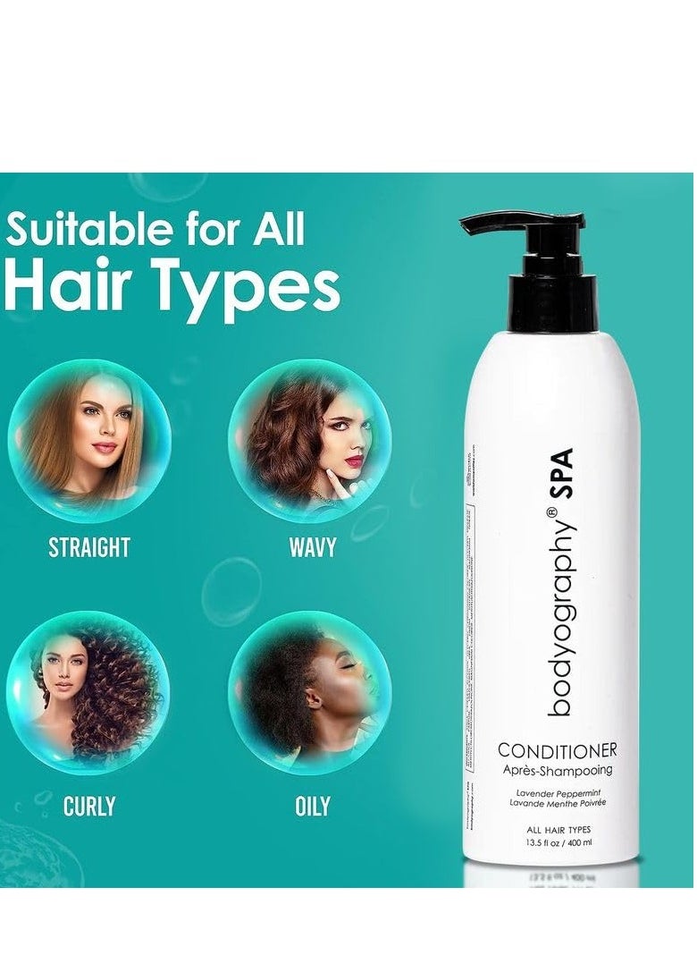 Bodyography Bodyography Spa Afloat Series Hair Conditioner - Peppermint and Lavender Moisturizing Conditioner  - Image 3