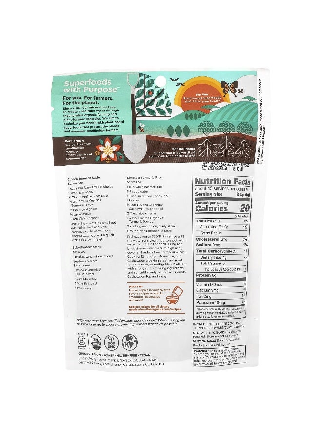 Navitas Organics Navitas Organics, Organic Turmeric Powder, 8 oz (227 g) - Image 2
