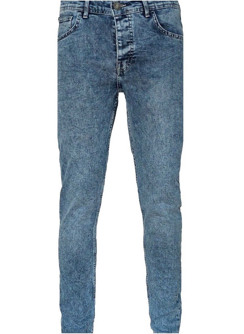 MARCH - Men's light blue Lycra jeans - Image 1