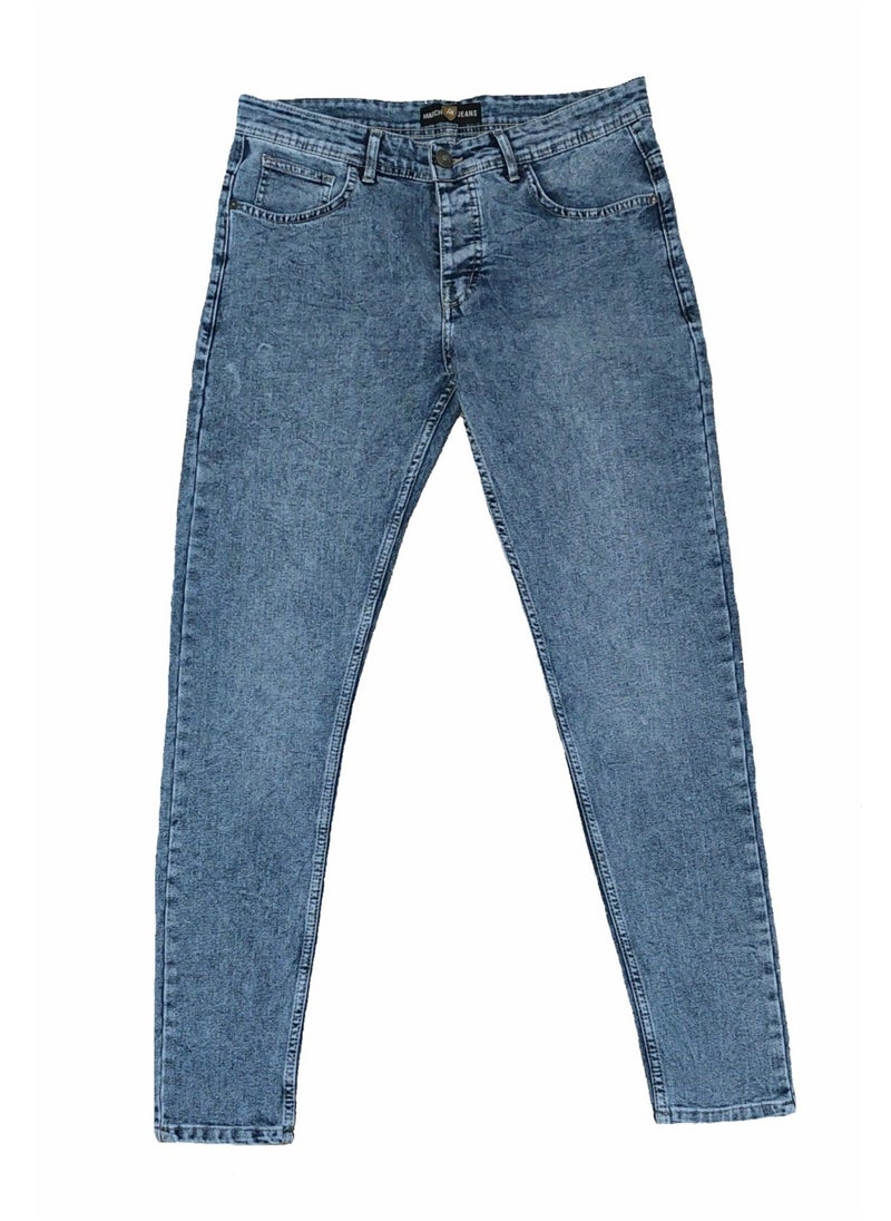 MARCH - Men's light blue Lycra jeans - Image 1