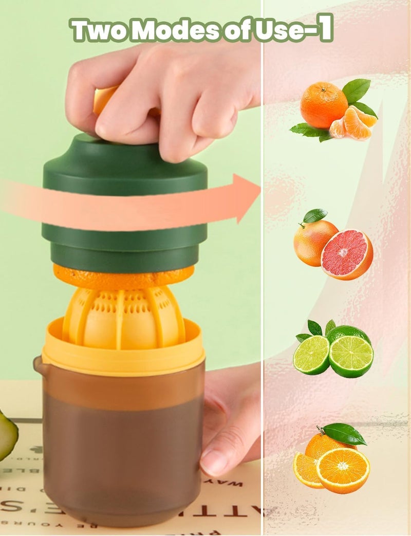 LOOKMINT Manual Citrus Juicer with Dual Mode Design Portable Juice Extractor with Scale for Orange Lemon Lime - Image 4