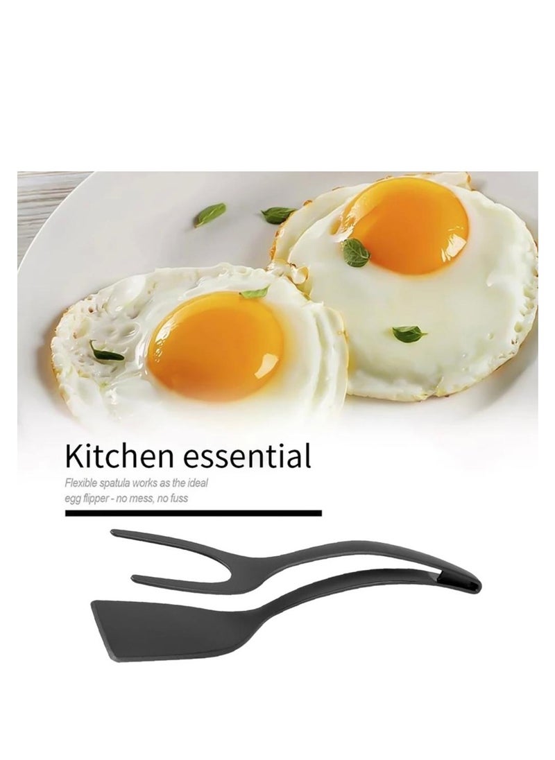 QiaoKai 2 in 1 Stylish Non Stick Spatula for Effortless Cooking, Spatula Kitchen Essential, Easy to Flip Spatula  - Image 4